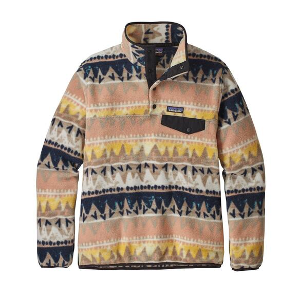 Patagonia Synchilla Snap-T Lightweight Fleece Bandicoot Marrow Pullover Jacket - Picture 1 of 6